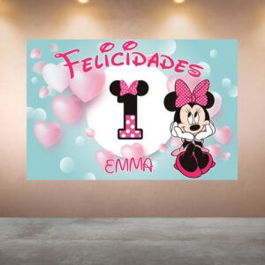 Cumpleanos Minnie Corazones
