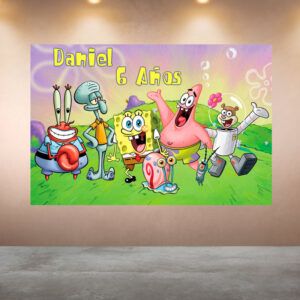 Cumpleaños Bob Esponja Azul