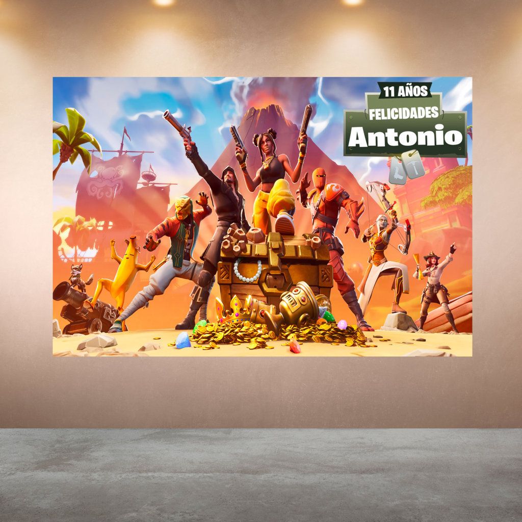 Cumpleaños Fortnite Dorado