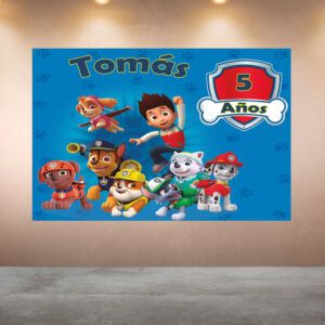 Cumpleanos Patrulla Canina Azul Horizontal