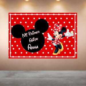 Cumpleaños Minnie Lunares Primer Añito