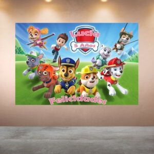 Cumpleanos Patrulla Canina Felicidades Rosa