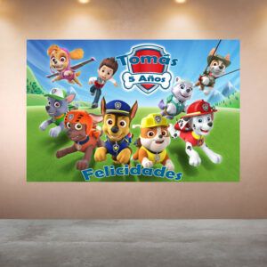 Cumpleanos Patrulla Canina Felicidades Azul