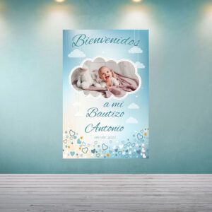 Decoración Bautizo Nubes