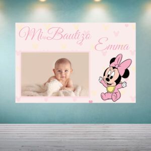 Decoración Bautizo Minnie Bebé