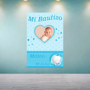 Decoración Bautizo Corazón