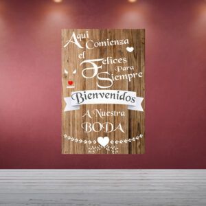 Decoración Boda Madera