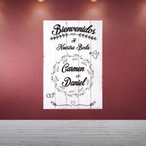Decoración Boda Madera Blanca
