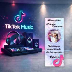 Cartel Bienvenida Comunión TikTok 2