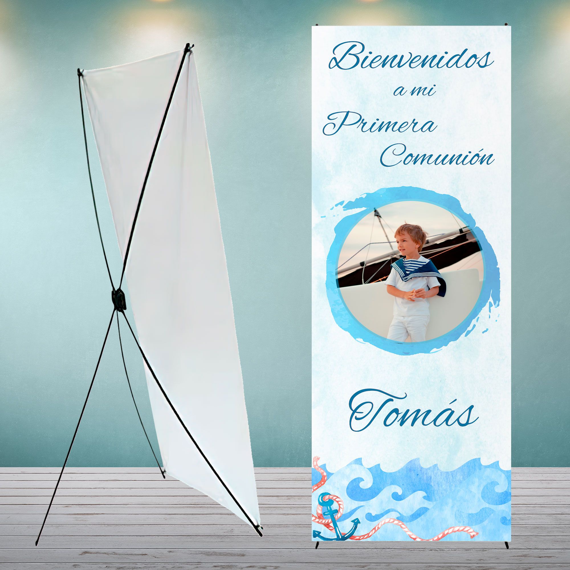 Cartel Bienvenida comunión Marinero