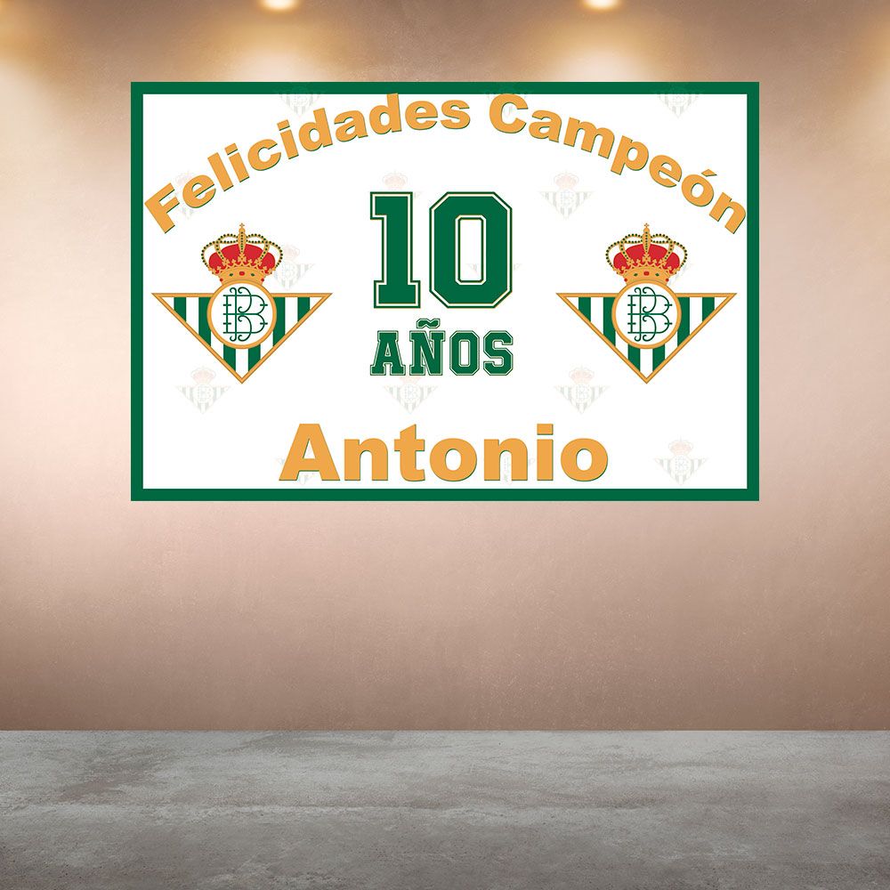 Cumpleaños Real Betis Futbol Horizontal