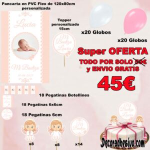 Decoración Bautizo Piecitos Kit
