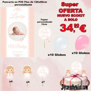 Decoración Bautizo Piecitos Ecokit