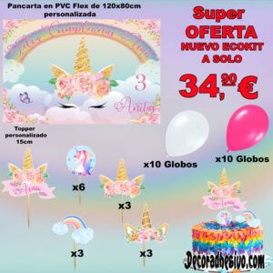 Cumpleaños Unicornio Ecokit