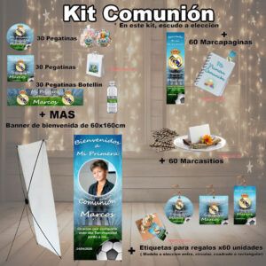 Kit Decoración Comunión Niño Futbol