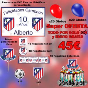 Cumpleaños Atletico Madrid KIT