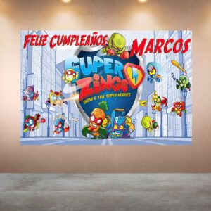 Cumpleaños Superthings Azul
