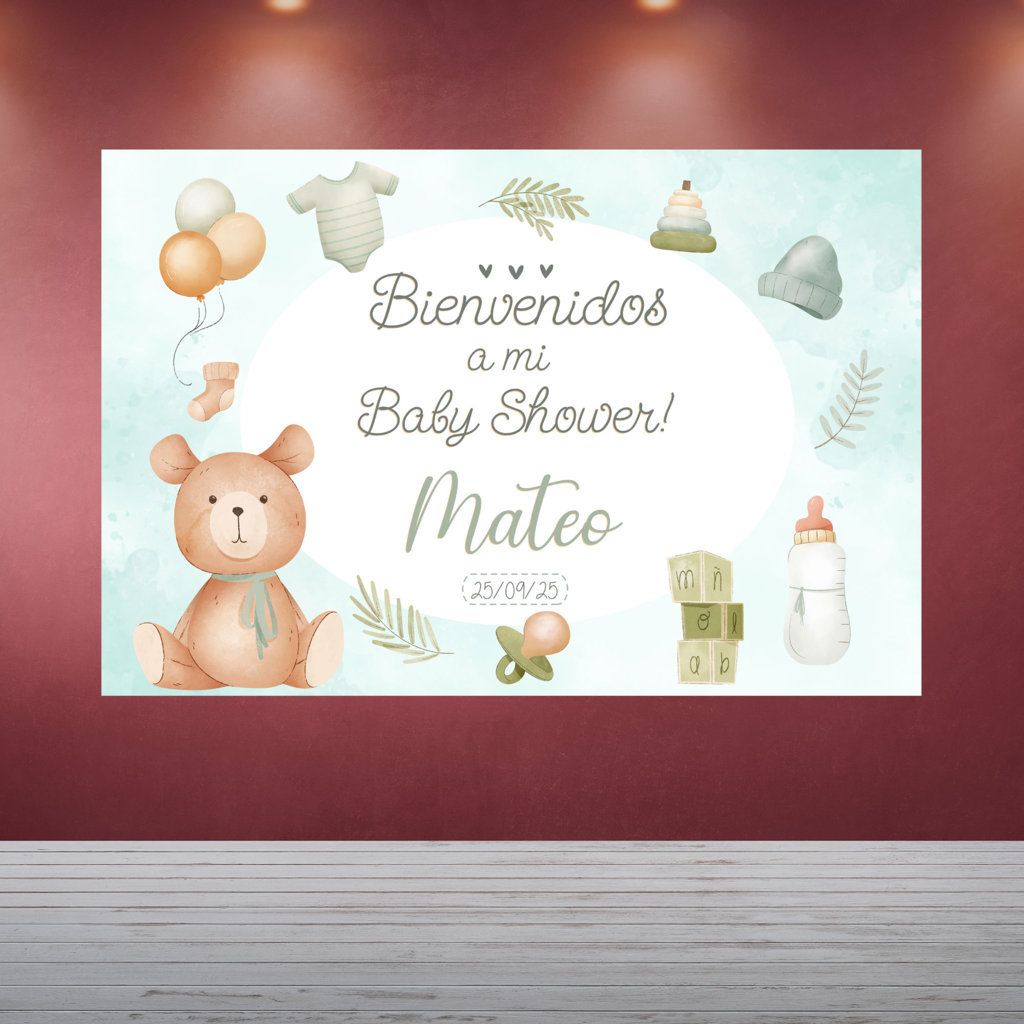 Decoración Baby Shower Osito Niño
