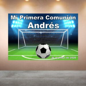 Decoración Comunión Porteria Fútbol